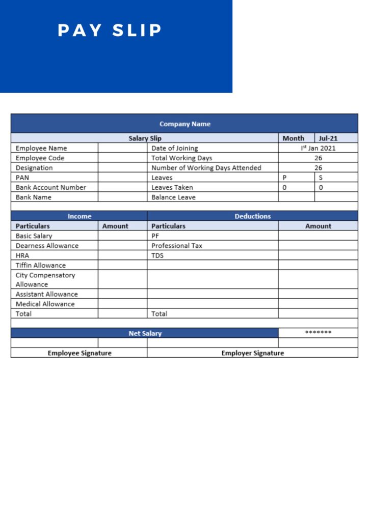 PAY SLIP